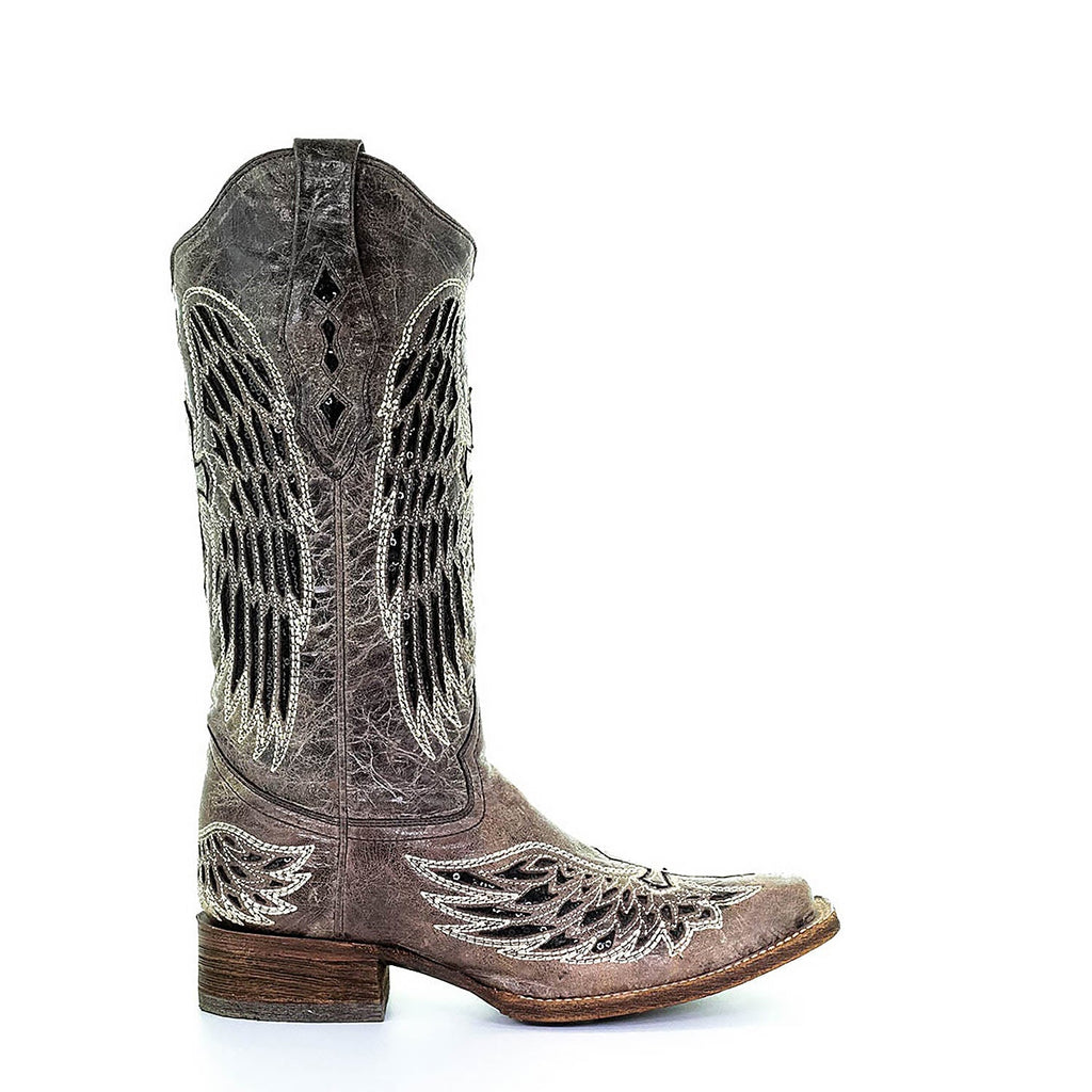 Corral | Wings & Cross SQ. Toe | Brown *In Stock Now - Outback Traders Australia