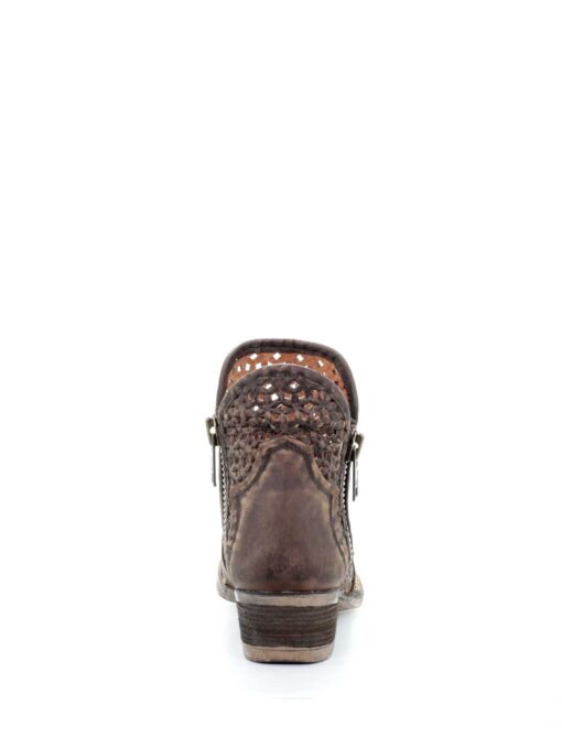 Circle G Cutout Shortie Round Toe Brown - Main Image